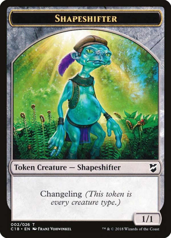 Zombie    Shapeshifter Double-Sided Token [Commander 2018 Tokens] on Sale