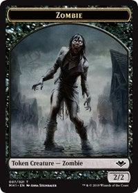 Zombie (007)    Wrenn and Six Emblem (021) Double-Sided Token [Modern Horizons Tokens] Cheap