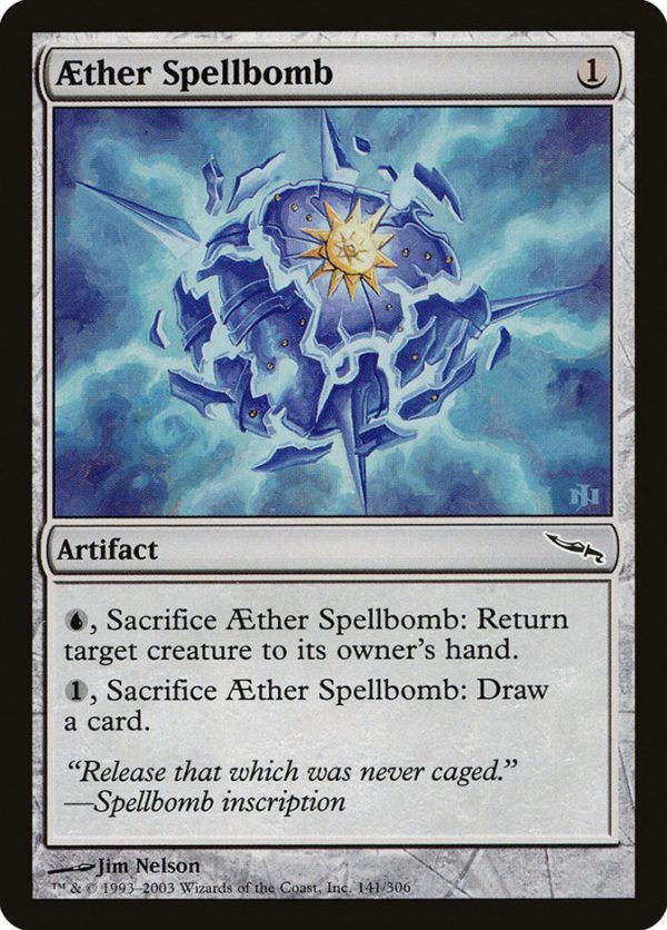 Aether Spellbomb [Mirrodin] Online now