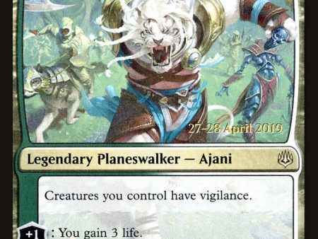 Ajani, the Greathearted [War of the Spark Prerelease Promos] Hot on Sale